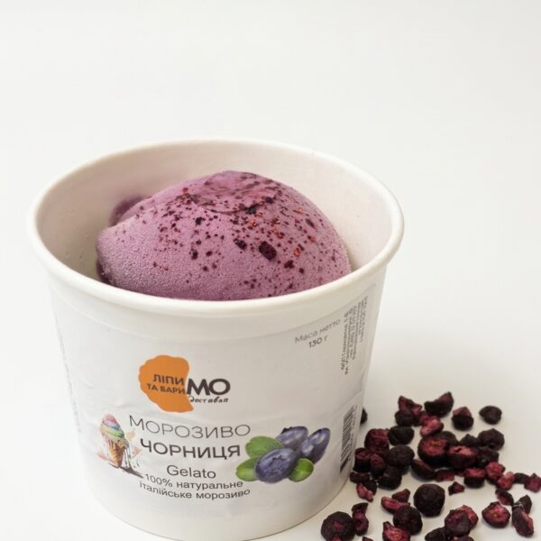 Крафтове морозиво "Чорниця"