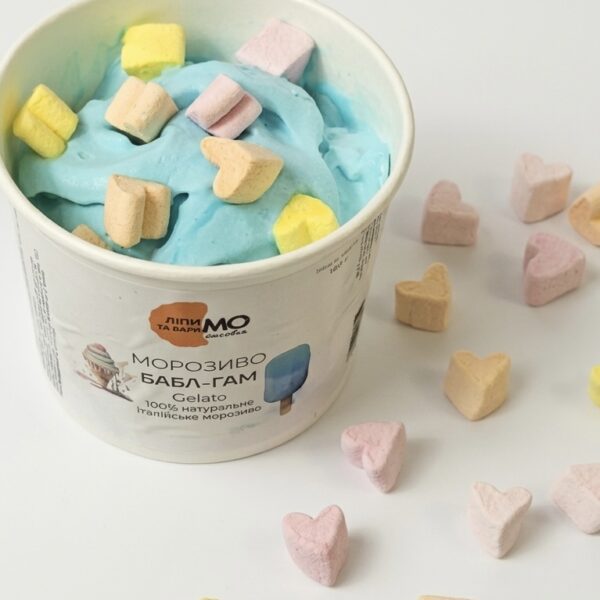 Крафтове морозиво "Бабл-гам"